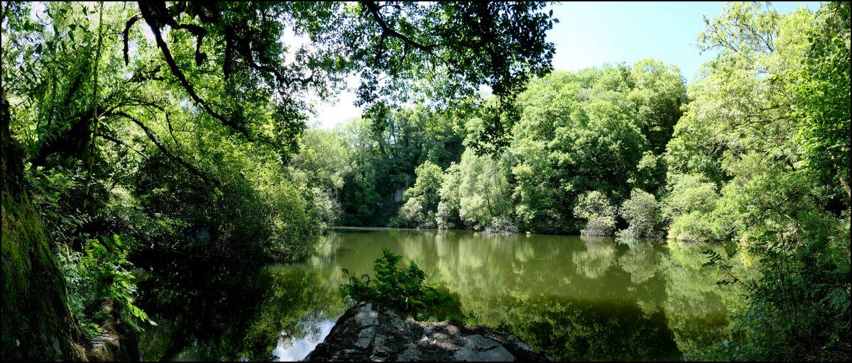 Eau verte à Châteauneuf du Faou